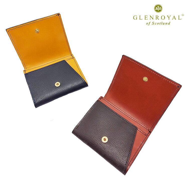 グレンロイヤル 財布（メンズ） GLENROYAL グレンロイヤル Small fold wallet FLISCO別注カラー 03-5923 UTILITY LINE 折り財布 ブライドルレザー スコットランド製