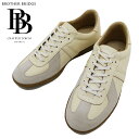 BROTHER BRIDGE ブラザーブリッジ BERLIN ベルリン WHITE GRAY/C ジャーマントレーナー ホースハイド 馬革 レザー ホワイト メンズ〔FL〕