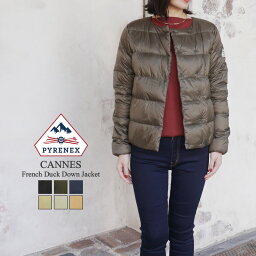 ピレネックス ジャケット レディース 【S】ピレネックス カンヌ カンヌ2 ダウンジャケット レディース アウター PYRENEX CANNES CANNES2 Down Jacket LADIES ブラック/カーキ/ネイビー/ベージュ/グレー 34/36/38/40/42/S/M/L/XL HWO061/HWN014/HWQ057/HWU046