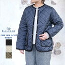 【S】ラベンハム クルーネック ジャケット レディース LAVENHAM LAVENSTER CREW NECK JACKET 新作 ノーカラー キルティング ラブンスター ブラック/ベージュ/ホワイト 10/12/14/38/40/42 LV6186