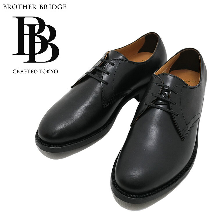 BROTHER BRIDGE ブラザーブリッジ JOSEPH ジョセフ Vintage BLK Calf カーフレザー 牛革 レザー ブラック サービスシューズ メンズ 〔FL〕