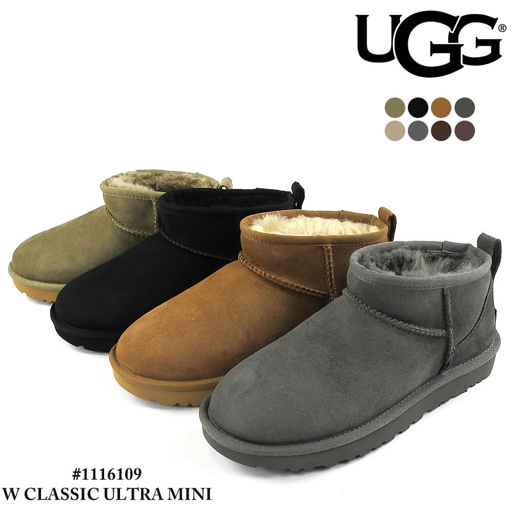 アグ ブーツ クラシックウルトラミニ ムートンブーツ アンクル丈 シープスキン レディース UGG W CLASSIC ULTRA MINI LADIES 5/6/7/8/9 1116109