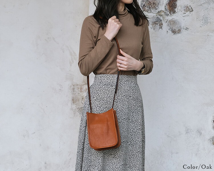 ＜クーポン対象外＞SLOW スロウ bono square shoulder bag S 858S06L ボーノ スクエアショルダーバッグ フルベジタブルタンニングレザー 栃木レザー ヌメ革 ブラック ブラウン ユニセックス 3