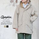 ジムフレックス ナイロン フードジャケット レディース アウター Gymphlex NYLON TAFFETA HOODED JACKET LADIESベージュ/ブラック XS #GY-A0436LIC