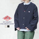  ダントン インサレーション カラーレスジャケット レディース アウター DANTON INSULATION COLLARLESS JACKET LADIESアイボリー/ネイビー 38/L #DT-A0462PNT