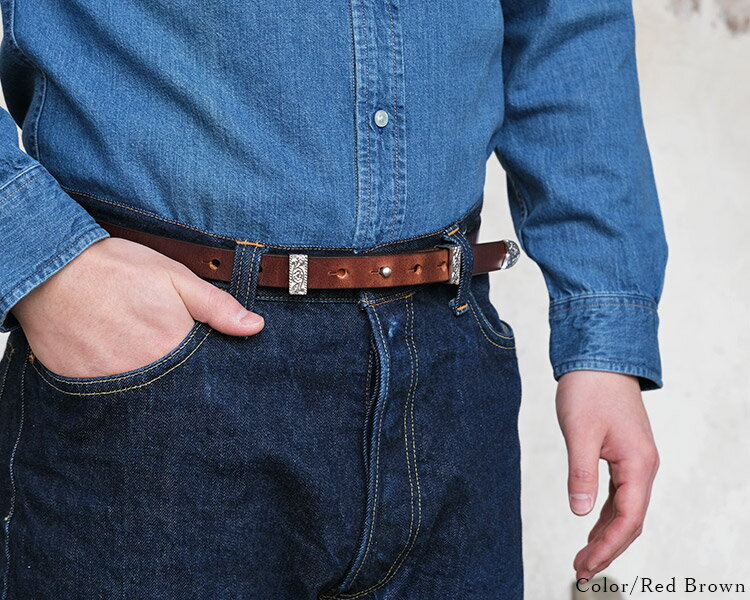 ＜クーポン対象外＞SLOW スロウ herbie waist belt ハービー ウエストベルト HS91P レザー 山陽社製 ブラック ブラウン メンズ レディース 3