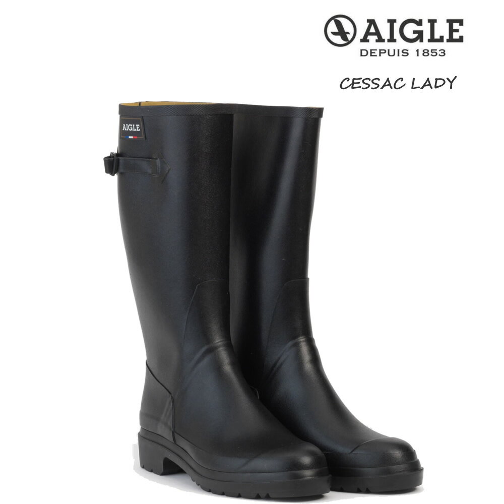 エーグル レインブーツ エーグル レインブーツ レディース セサックレディ CESSAC LADY ブラック AIGLE ZZF3646