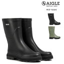 エーグル レインブーツ エーグル レインブーツ レディース ミッドレイン MID RAIN ブラック カーキ AIGLE ZZFNA07