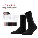 【SP15】ファルケ 靴下 ソックス レディース 3セット 3ピース 無地 ワインレッド/ネイビー/ブラック/ピンク/グレー 39-42 FALKE Happy 3P Socks #49151
