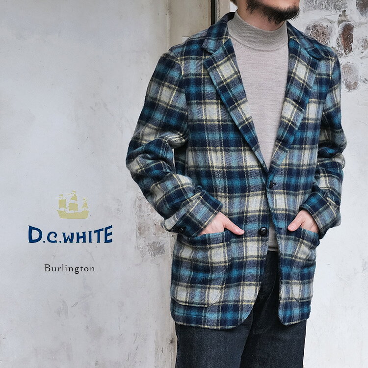Rakuten - D.C.WHITE ディーシーホワイト Burlington バーリントン ウールジャケット トラッド アイビー アメトラ メンズ 〔FL〕