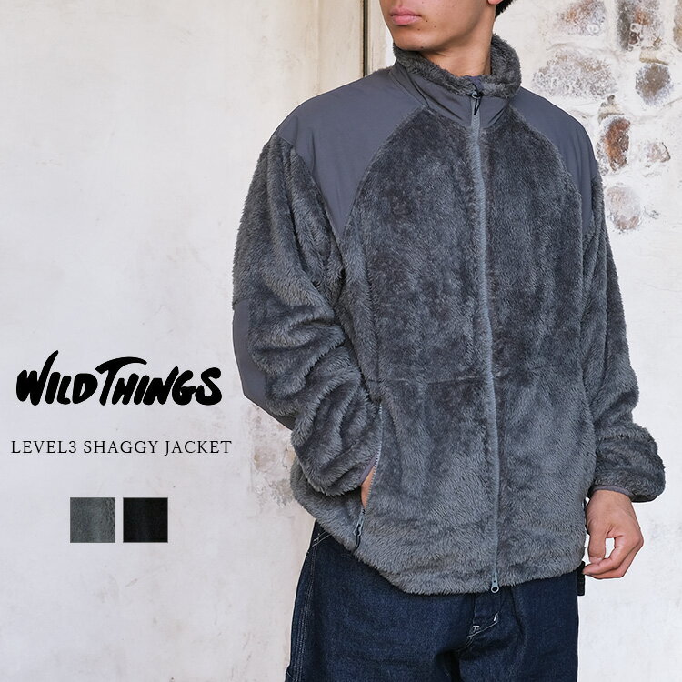 Rakuten - WILD THINGS ワイルドシングス LEVEL3 SHAGGY JACKET レベル3 シャギージャケット フリース メンズ 〔FL〕