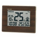 セイコークロック 令和表示対応 和暦 元号表示 デジタル 掛置兼用時計 電波時計 温度 湿度 フルオートカレンダー SQ442B