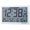 ノア精密 環境目安表示付 大型 デジタル 電波時計 掛置兼用時計 カレンダー表示 エアサーチメルスターWH W-602 WH【ノア正規販売店】【NOA】【送料無...