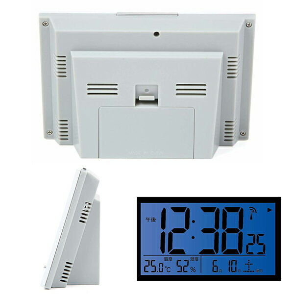 ノア精密 温湿度表示 カレンダー表示 目覚まし時計 置時計 電波時計 エアサーチミチビキWH-Z 環境目安表示 T-727 WH-Z【ノア正規販売店】【NOA】【プレゼントにおすすめ】【モノ・フロート】 [2]