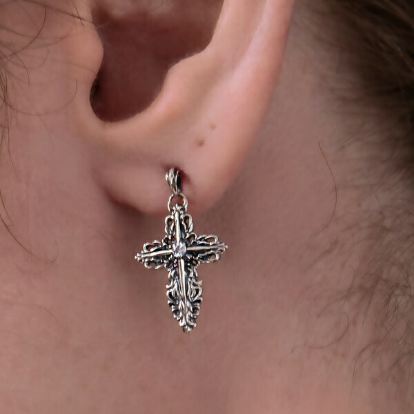 アルテミスクラシック レイヤード クロス ピアス 片耳分 シルバー925 十字架 ACE0177 メンズ【アルテミスクラシック正規販売店】【Artemis Classic】【送料無料】【プレゼントにおすすめ】【モノ・フロート】 3