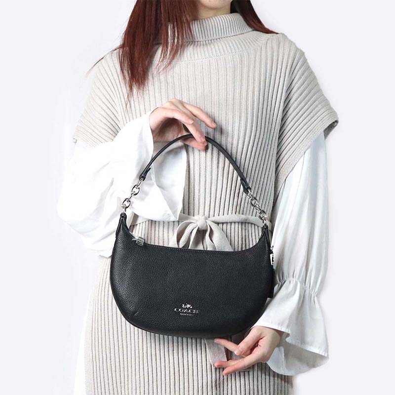 Rakuten - コーチ COACH ショルダーバッグ レディース レザー ラウンド ワンショルダー ブラック CE619 SVDTV ブランド