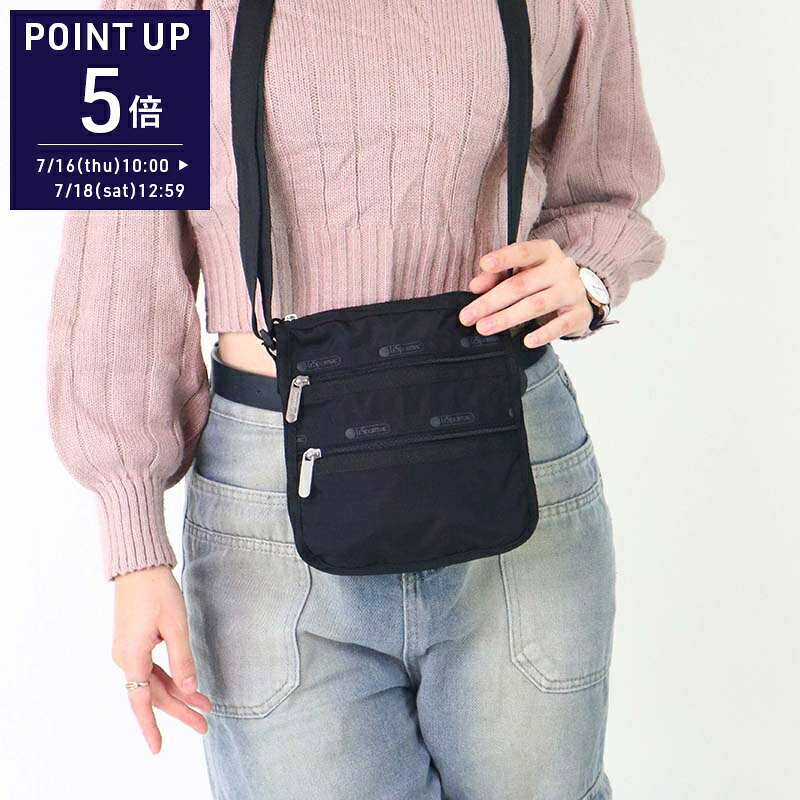 《ポイン5倍_18日12:59迄》レスポートサック LeSportsac ショルダーバッグ レディース クロスボディ 軽量 ナイロン ブラック 1009 R086 ブランド