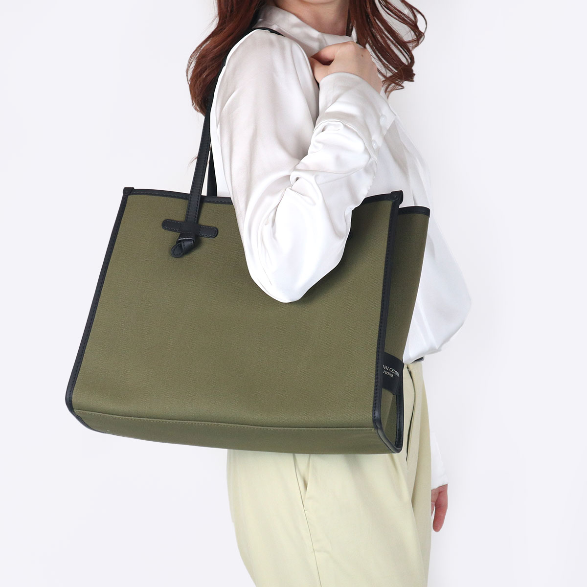 Rakuten - ジャンニキアリーニ GIANNI CHIARINI トートバッグ マルチェッラ Mサイズ レディース グリーン×ベージュ Militare Corda BS6850 | ブランド