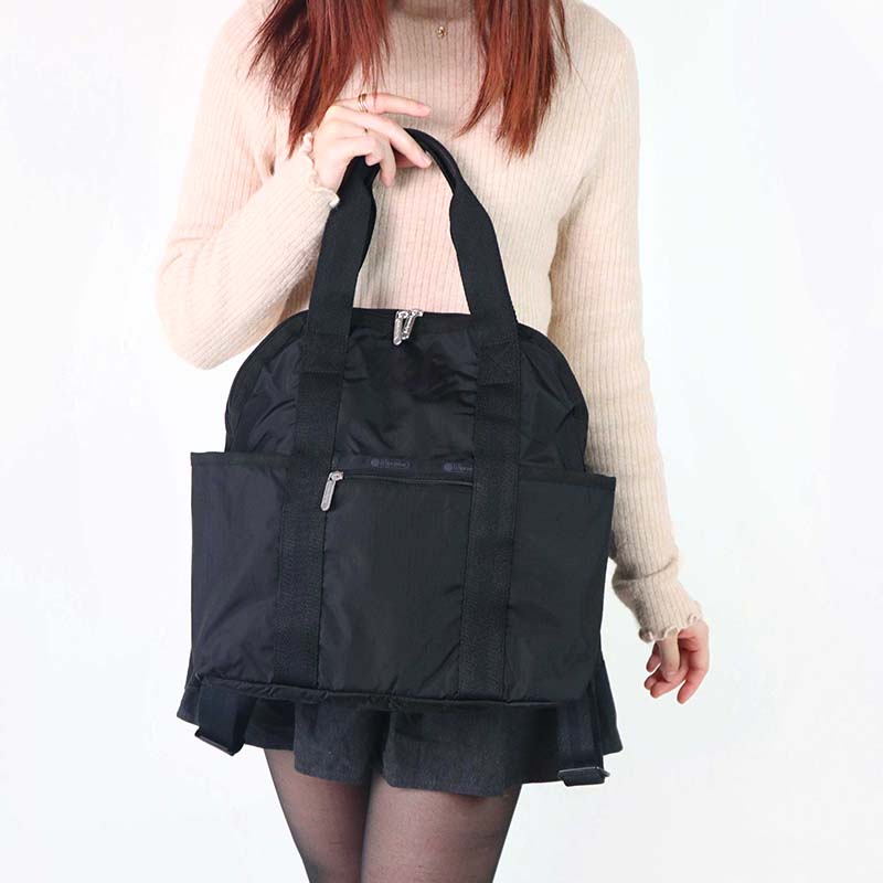 レスポートサック LeSportsac リュックサック レディース バックパック DOUBLE TROUBLE 2way 軽量 無地 ブラック 2442 5982 ブランド