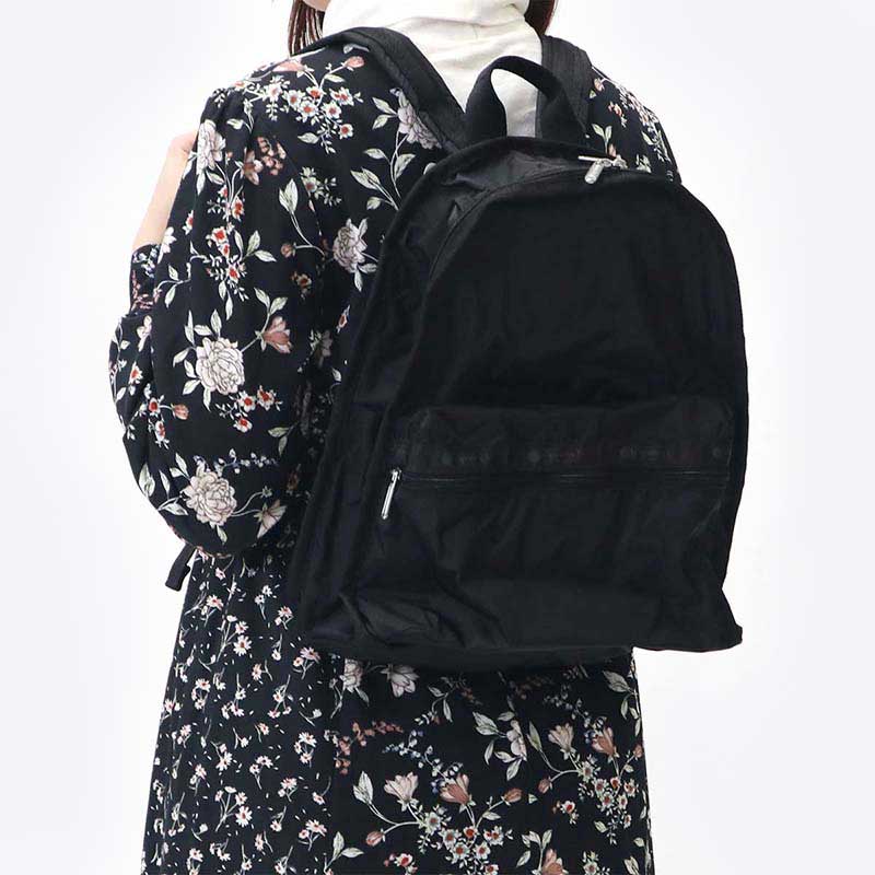 Rakuten - レスポートサック LeSportsac リュックサック レディース バックパック BASIC BACKPACK 無地 ブラック 定番 軽量 7812 5982 ブランド