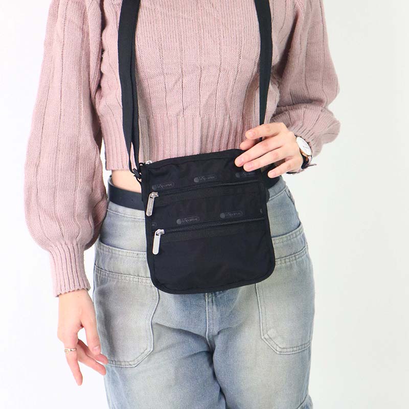 Rakuten - レスポートサック LeSportsac ショルダーバッグ レディース クロスボディ 軽量 ナイロン ブラック 1009 R086 ブランド
