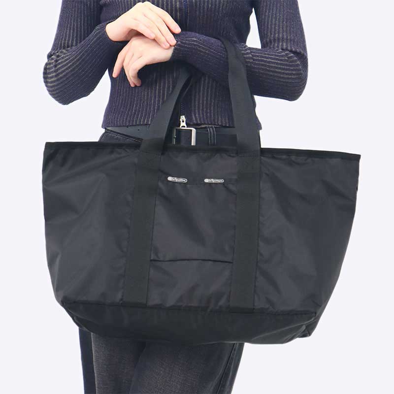 レスポートサック LeSportsac トートバッグ レディース ポーチ付き 無地 A4対応 軽量 ナイロン ブラック 1379 C509 ブランド