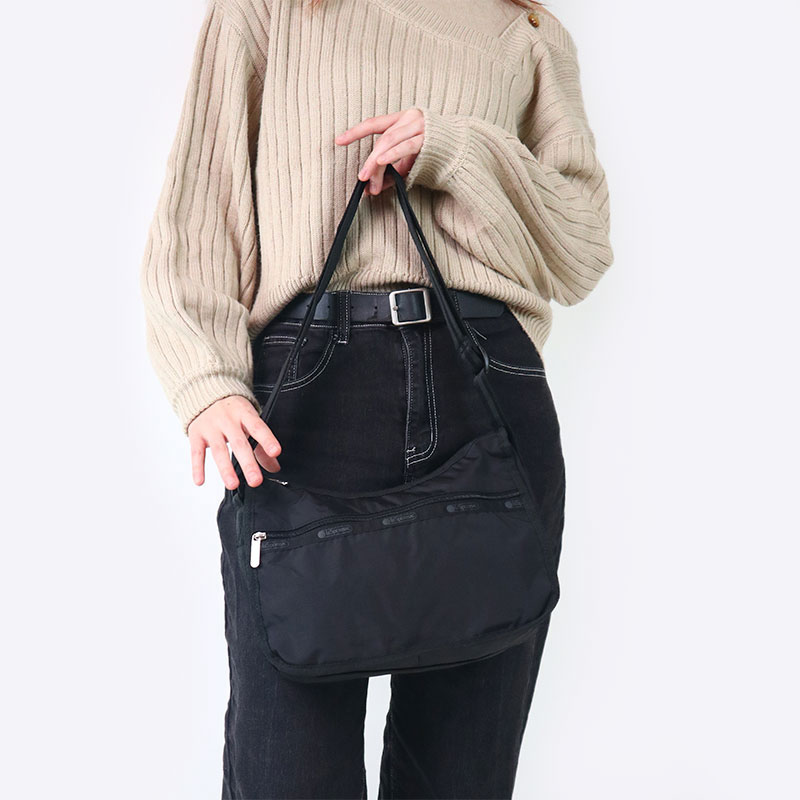 レスポートサック LeSportsac ショルダーバッグ レディース クラシックホーボー 軽量 ナイロン ブラック 7520 R086 ブランド