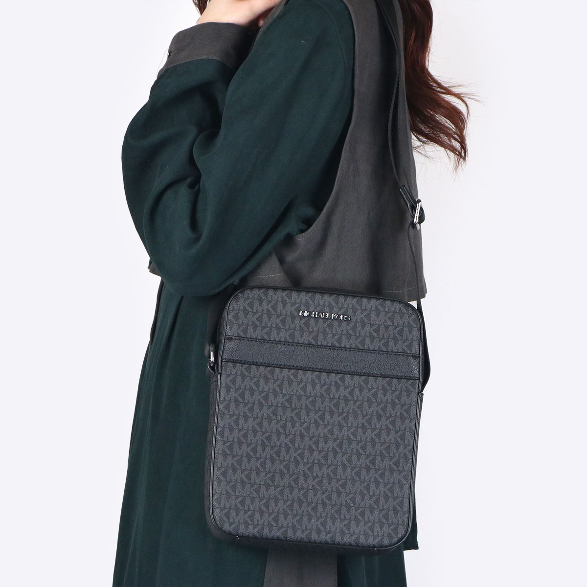 Rakuten - マイケルコース MICHAEL KORS ショルダーバッグ メンズ レディース COOPER FLIGHT BAG コーティングキャンバス ブラック 斜め掛け 37F2LCOL6J BLACK ブランド