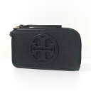 トリーバーチ TORY BURCH カードケース ミラー ジップ カードホルダー フラグメントケース レザー パスケース レディース コンパクト ロゴ ブラック...