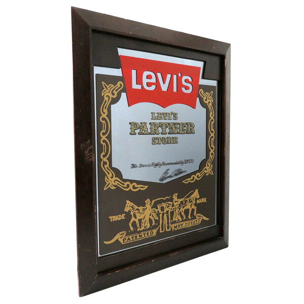 【中古】LEVI’S リーバイス 1970年代アンティークパブミラー 看板 floclo-10000373 FLORA CLOSET サンプル画像2