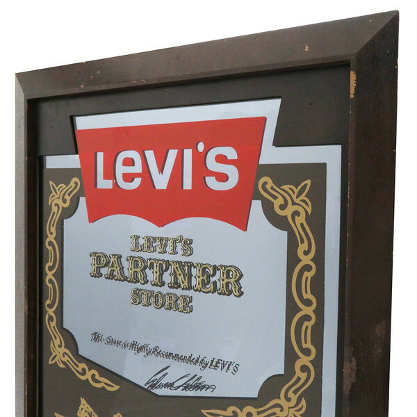 【中古】LEVI’S リーバイス 1970年代アンティークパブミラー 看板 floclo-10000373 FLORA CLOSET サンプル画像3