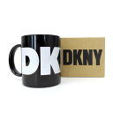 DKNY ディーケイエヌワイ ダナキャラン ニューヨーク マグカップ Φ78×H91mm 黒 ブラック コップ コーヒー ティー カップ 陶器