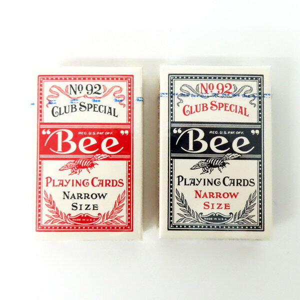 【未使用】US プレイングカード社 No'92 クラブスペシャル 「Bee」 トランプ ナローサイズ ...