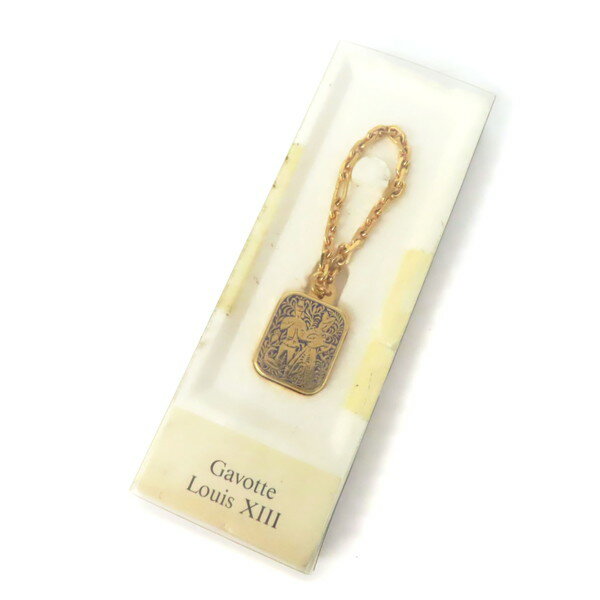 【美品】REUGE リュージュ Gavotte Louis XIII ガボット ルイ13世 オルゴール キーホルダー チャーム ゴールド スイス製 アンティーク 現状品