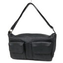 【極美品】MONTINI モンティーニ Wフラップポケット シボ革 レザー シルバー金具 2WAY ジップ 横型 ハンドバッグ トートバッグ ホーボーバッグ シ...