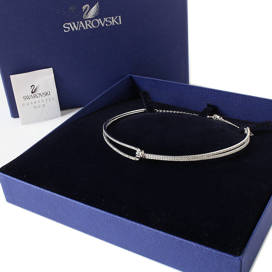 【美品】SWAROVSKI スワロフスキー Lifelong チョーカー ネックレス クリスタル アクセサリー