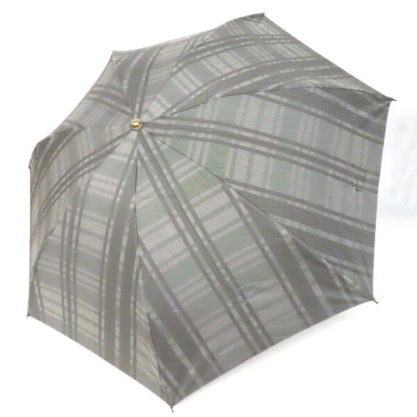 For Men - 【未使用】DAKS ダックス 折りたたみ傘 チェック柄 遮光 UVカット 晴雨兼用 コンパクト 雨具 雨傘 日傘 携帯 グレー 日本製 メンズ