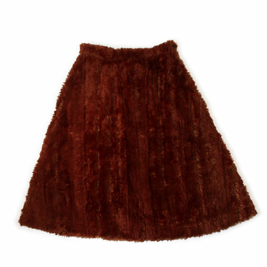 Rakuten - 【未使用】tricot COMME des GARCONS トリココムデギャルソン ファー スカート ブラウン 茶 M 日本製