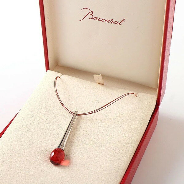 Baccarat バカラ Baccarat バカラ ペンダント ネックレス タンタシオン SV925 カラーストーン レッド 赤 レディース アクセサリー