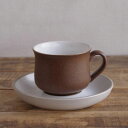デンビー コーヒーカップ ソーサー レトロ ブラウン モダン イギリス ビンテージ 食器 陶器 ポプリ #220324-1~4 【海外直輸入中古品】