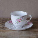 【1000円オフ SALE】 ロイヤルスタンダード ピンク 花柄 コーヒーカップ ソーサー Royal Standard #210211-1 【海外直輸入中古品...
