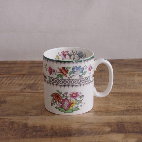 スポード チャイニーズローズ オリエンタル 花柄 マグカップ イギリス アンティーク 食器 陶器 #220320-1~4 【海外直輸入中古品】