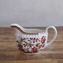 スポード インディアツリー クリーマー ミルク入れ ピッチャー Spode India Tree えんじ オレンジ #250716 【海外直輸入中古品】