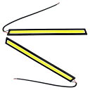 【GW限定★全品20%OFF】【メール便 送料無料】薄さ4ミリ 12V 5W 完全防水 強力 ムラ無し 全面発光 LED COB デイライト バーライト パネル...