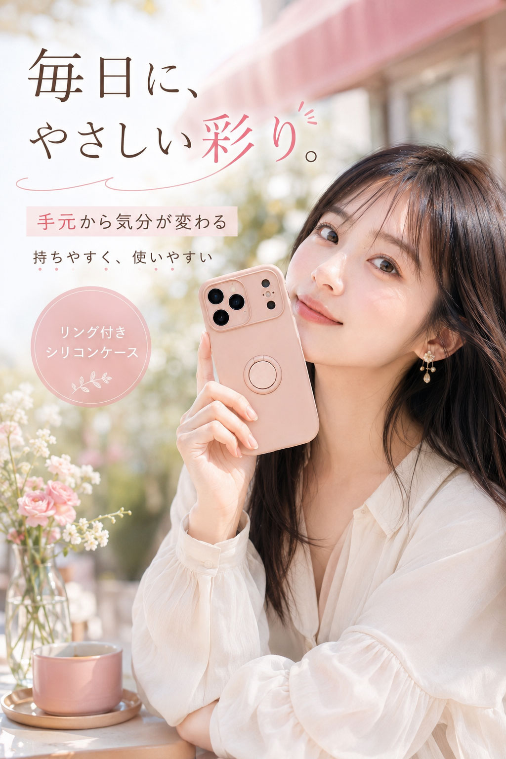 【全品20％OFF】iPhone18 ケース リング iPhone18pro ケース iPhone18promax ケース iPhone17 ケース iphone17 air ケース iPhone17Pro ケース iPhone17promax ケース カバー iPhone16 pro plus pro max iPhone15 iPhone14 ケース ストラップ付き かわいい おしゃれ flora-s-10001159 flora-house サンプル画像3