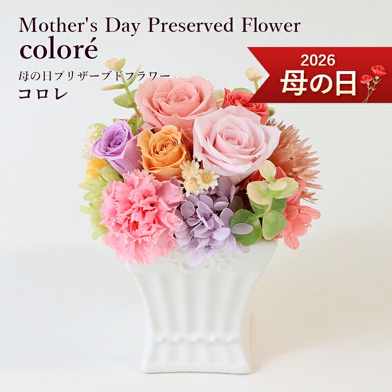 送料無料 楽天1位 プリザーブドフラワー 銀座花門 〜プリザ 銀座 〜『コロレ』 母の日ギフト 母の日 プレゼント 花 お花 フラワー フラワーギフト ポイント ギフト カーネーション バラ アジサイ プリザーブド
