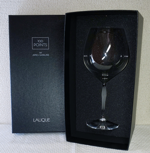 【彫刻込み価格】ラリック　100ポイント　100ポイント　ブルゴーニュグラス【結婚祝】【出産祝】【退職祝】【引越祝】【還暦祝】【記念品】名入れ プレゼントワイングラス名入れ florence-ashiya-10001680 バカラ名入れ フローレンス芦屋 サンプル画像3
