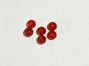 天然石4mm g0415 カーネリアン 6個 ( 石・天然石・パワーストーン )