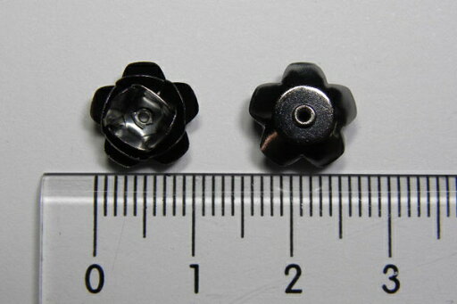 花パーツ 大 いぶし銀色 クローム色 2個入り j438 (アクセサリー パーツ ) 花パーツ 大 いぶし銀色 クローム色 2個入り j438 (アクセサリー パーツ )