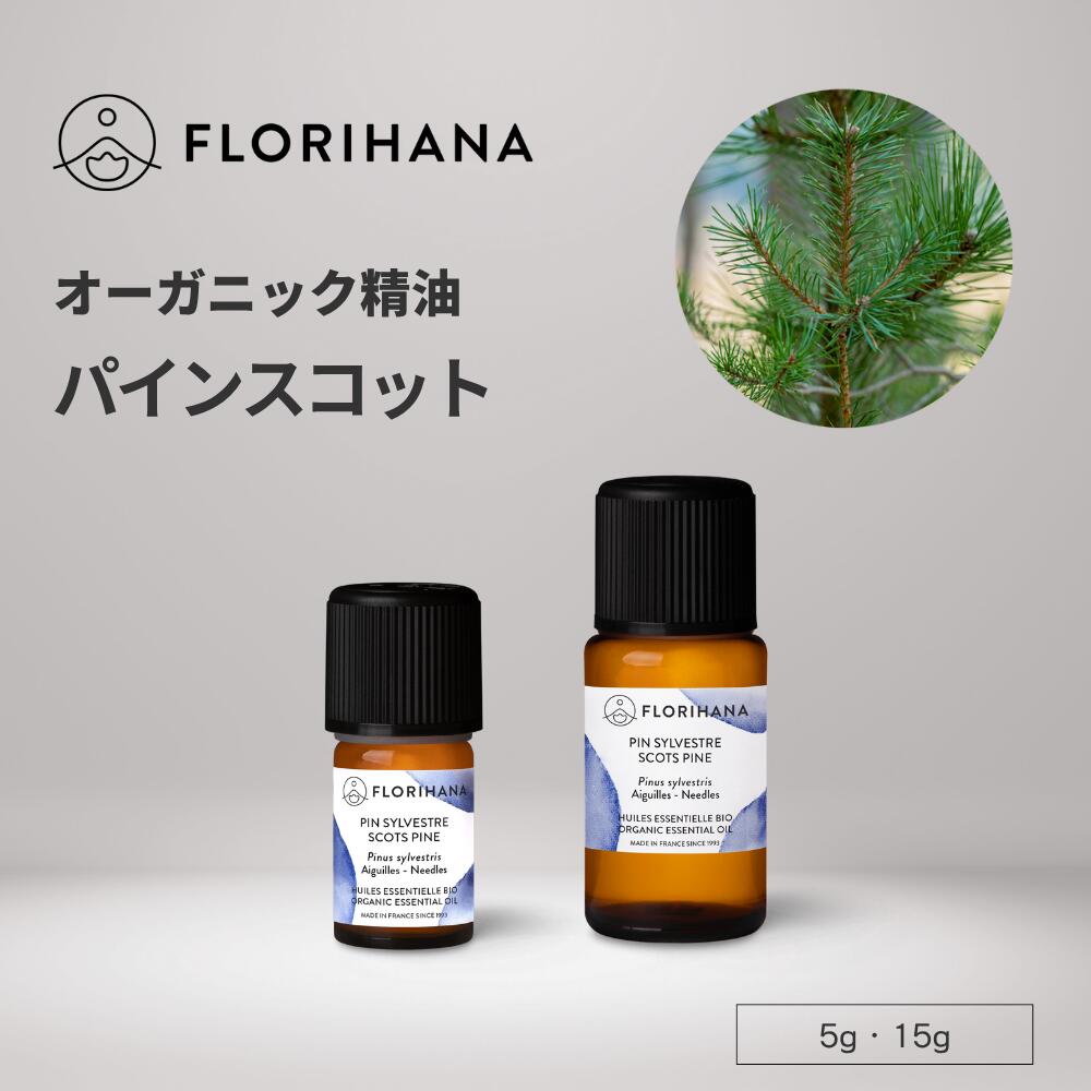 フロリハナ パインスコット 精油 オーガニック 5g 15g ｜ Pine 赤松 スコッチパイン アロマ アロマオイ..